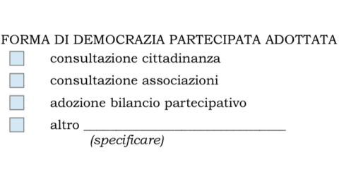 Come si calcolano le sanzioni sui processi di democrazia partecipata?