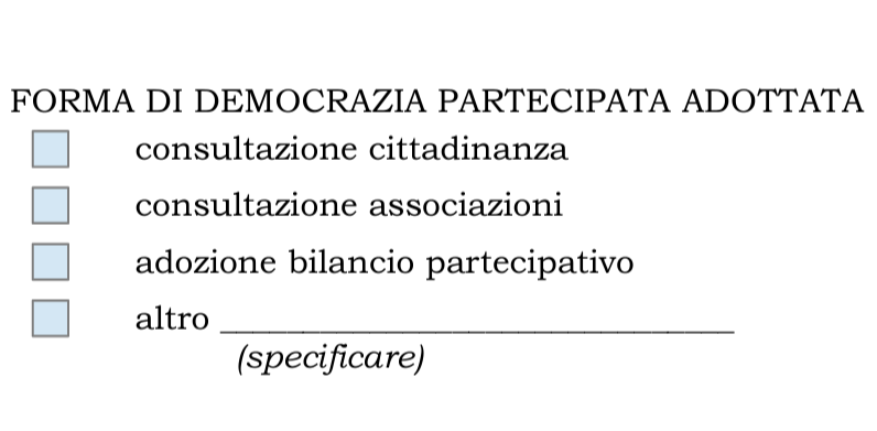 Come si calcolano le sanzioni sui processi di democrazia partecipata?